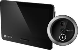 EZVIZ Vizor electronic smart, Wi-Fi, 4K, monitor tactil 5.5', sonerie, audio, acumulator 7100 mAh - EZVIZ CS-EP4-Sliver (CS-EP4-Sliver)