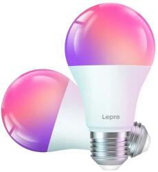 Lepro B1-EU-2 intelligens LED E27 Wi-Fi izzó, 2 darabos csomag (B1-EU-2)