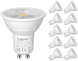 Lepro 200084-DW-EU-10 GU10 szabályozható LED-izzó, 4, 5 W, 345 lm, 6500 K, 38°, 10 db (200084-DW-EU-10)