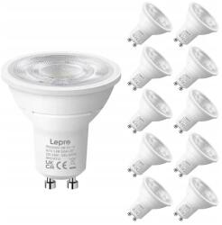 Lepro 200082-DW-EU-10 GU10 LED-izzó, 3, 6 W, 345 lm, 6500 K, 38°, E energiaosztály, 10 db (200082-DW-EU-10)