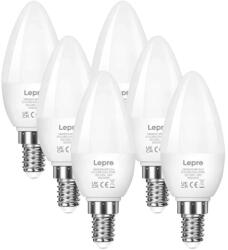 Lepro 600059-WW-EU-6 E14 LED gyertyaizzó, 4, 2 W, 470 lm, 2700 K, 6 db