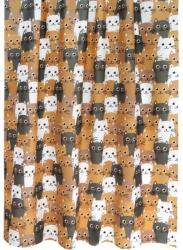 BellaTEX 720/020 zuhanyfüggöny, 180 × 200 cm, macskák (15030)