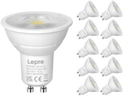 Lepro PR200084-DW-EU-10 szabályozható GU10 LED-izzó, 4, 5 W, 345 lm, 6500 K, hideg fehér, 10 db