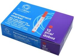 Permanent marker 1-4mm, vágott végű Bluering® piros