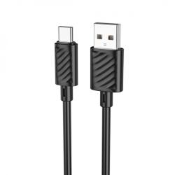 hoco. Cablu Date si Incarcare USB-A - USB-C HOCO X88, 18W, 2m, Negru - evomag