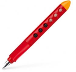 Faber-Castell Stilou scolar pentru stangaci Scribolino Faber-Castell rosu FC149862 (FC149862)