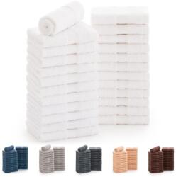Todocama Set 24 prosoape Todocama 30x30 cm, 100 bumbac, alb, moale si absorbant (1775251) Prosop