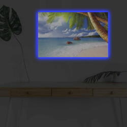  Wallity Decorative Led Lighted Canvas Painting Multicolor 4570DHDACT-027 (239SHN4340)