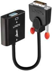 Lindy DVI-D VGA/D-Sub Átalakító Fekete 10cm 38189 (38189)