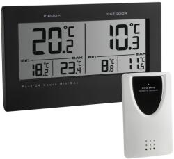 TFA Termometru digital TFA Dostmann Twin, interior si exterior, cu alarma de temperatura, negru (58497690)