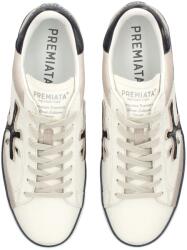  Premiata Férfi Sneaker Steven 7285 Prémium Bőr Bézs 45 - férfi bőr sneakerek, bézs premiata cipő, premiata steven 7285, bőr prémium cipő, férfi alkalmi sneakerek, férfi sportcipő, férfi bőr cipő