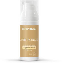  MediNatural Anti-aging+ fényvédő nappali arckrém SPF 30 enyhe színezéssel - 50ml - biobolt
