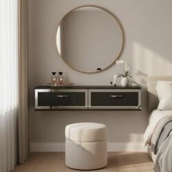 Hanah Home Komód Antracit Silver Tuna 120 - Antracit, Ezüst