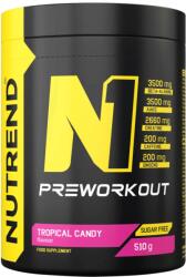 Nutrend Pre-Workout N1, bomboană tropicală, 510 g, Nutrend