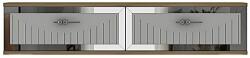 Hanah Home Dresser Sapphire Oak White Silver Tuna 120 - Sapphire Oak, White, Silver