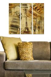 Bianca Wallity Decorative MDF Painting (3 Pieces) Multicolor MDF1281010 (553BNC1396)