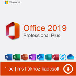  OEM Microsoft Office 2019 Professional Plus fizikai licensz matrica