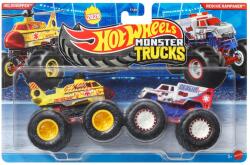 Mattel Hot Wheels Monster Trucks: Helichopper vs Rescue Rampager kisautó 2db-os csomag 1/64 - Mattel (FYJ64/JHY84)