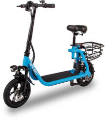 W-Tec Elektromos roller W-TEC Billar III 500W 12", összecsukható kialakítás, 30 km-es hatótávolság, jóváhagyással rendelkező hátsó világítás kék (30676-2)