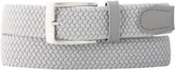 Alberto Basic Braided Light Grey Férfiöv 110 cm