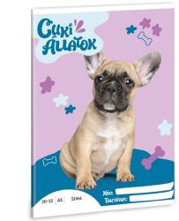 Ars Una Ars Una: Cuki állatok - Francia bulldog sima lapú füzet A/5 (53614261) - innotechshop