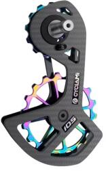 Cyclami tuning karbon váltógörgő rendszer Shimano 105 (R7000) - 11s hátsó váltóhoz, rainbow