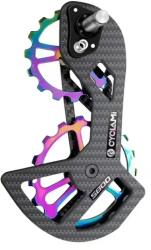 Cyclami tuning karbon váltógörgő rendszer Shimano 105 (R5800) - 11s hátsó váltóhoz, rainbow