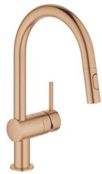 GROHE Minta mosogatócsaptelep, kihúzható fejjel, Brushed Warm Sunset (GR-32321DL2)