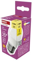 EMOS Bec LED CLS Mini Globe / E27 / 2, 2 W (25 W) / 250 lm / alb cald