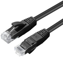 MicroConnect Cablu retea CAT6 U/UTP 10m LSZH, RJ45 Gigabit, negru (UTP610S)