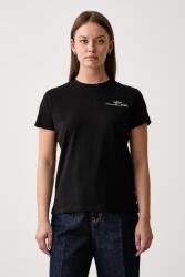 Aeronautica Militare t-shirt női pamut elasztánnal - fekete S