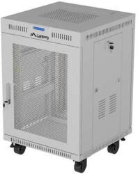 Lanberg 19-inch 15U floor-standing rack cabinet, 600x800, perforated door, LCD (flat-pack), grey (FF01-6815-23SL) - pcone