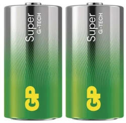 GP Batteries SUPER Alkaline LR14/2S G-TECH B01302 1, 5V tartós C baby elem (GP-Super-LR14-2S)