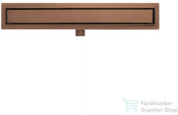 AREZZO design 2in1 800 mm-es rozsdamentes acél folyóka, szálcsiszolt bronz AR-800DBB (AR-800DBB)