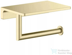 AREZZO design RONO WC papír tartó, polccal, szálcsiszolt arany AR-030046BG (AR-030046BG)