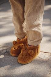 Liewood gyerek papucs Alban Bear Pile Boot Slipper - barna 28