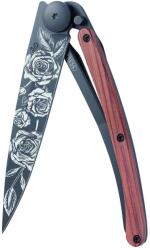 DEEJO 1GB137 TATTOO BLACK / Ultrakönnyű zsebkés egzotikus korallfa nyéllel (1GB137)