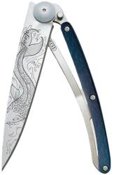 DEEJO 1CB082 TATTOO BLUE BEECH / Ultrakönnyű zsebkés pácolt bükkfa nyéllel (1CB082)