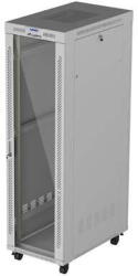 Lanberg 19-inch 42U floor-standing rack cabinet, 600x1000, glass door, LCD (flat-pack), grey (FF01-6042-12SL) - pcone