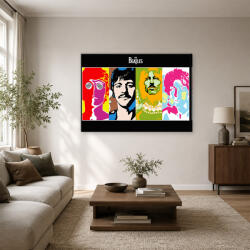  Beatles pop art négyes portré vászonkép (bety_2370)
