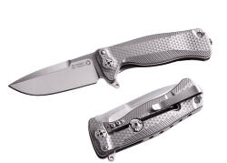 lionSTEEL SR22 G / Masszív zsebkés rendkívül tartós titán nyéllel - szürke (LION0172)
