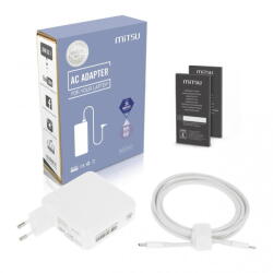mitsu Laptop charger power supply 61W USB-C 5V-9V-12V-15V-20V-20.3V/3A PD (ZM/USBC61W)