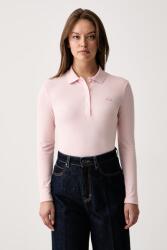 Lacoste hosszúujjú női pamut elasztánnal - rózsaszín 44