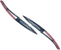 DEEJO 1GB280 TATTOO BLACK / 2 db-os zsebkés készlet egzotikus korallfa nyéllel (1GB280)