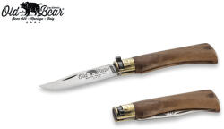ANTONINI OLDBEAR 9306/17_LN / Zsebkés szénacél pengével és amerikai diófa nyéllel - barna 70 mm (AEC0032)