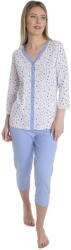 Wadima pijama de damă cu mânecă 3/4 104575 albastru pastel: L (W104575-934 L)