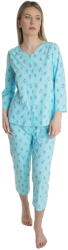 Wadima pijama de damă cu mânecă 3/4 104841 albastru subtil: XXL (W104841-983 XXL)