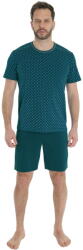 Wadima pijama bărbătească cu mânecă scurtă 204150 verde sticlă: XXL (W204150-025 XXL)