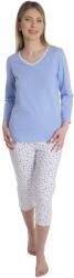 Wadima pijama de damă cu mânecă 3/4 104574 albastru pastel: XL (W104574-934 XL)