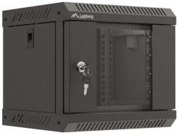 Lanberg Wall-mounted installation rack cabinet 10 inches 4U 300x300 black (WF11-3304-10B) - pcone